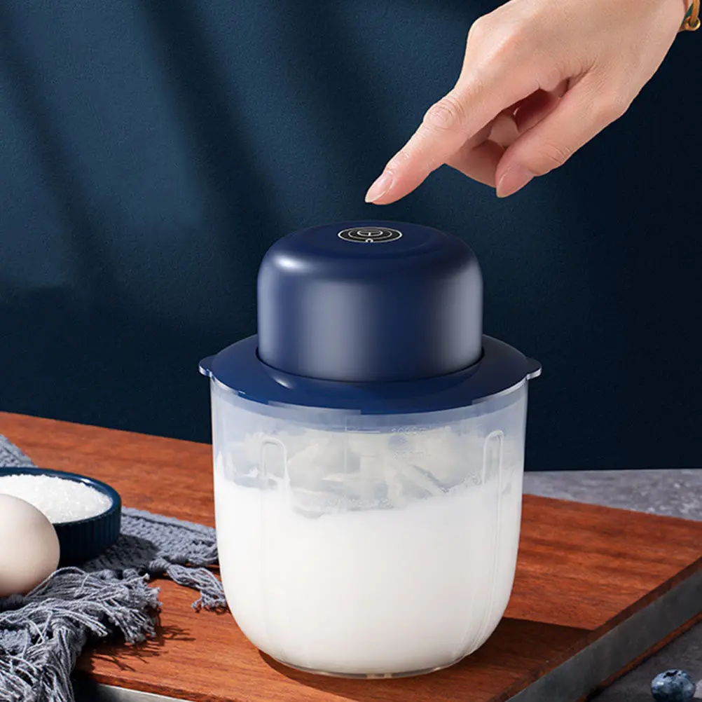 Electric Egg Mixer Portable Mini Kitchen Whisk for Baking, Cream & Egg Beating – Blue