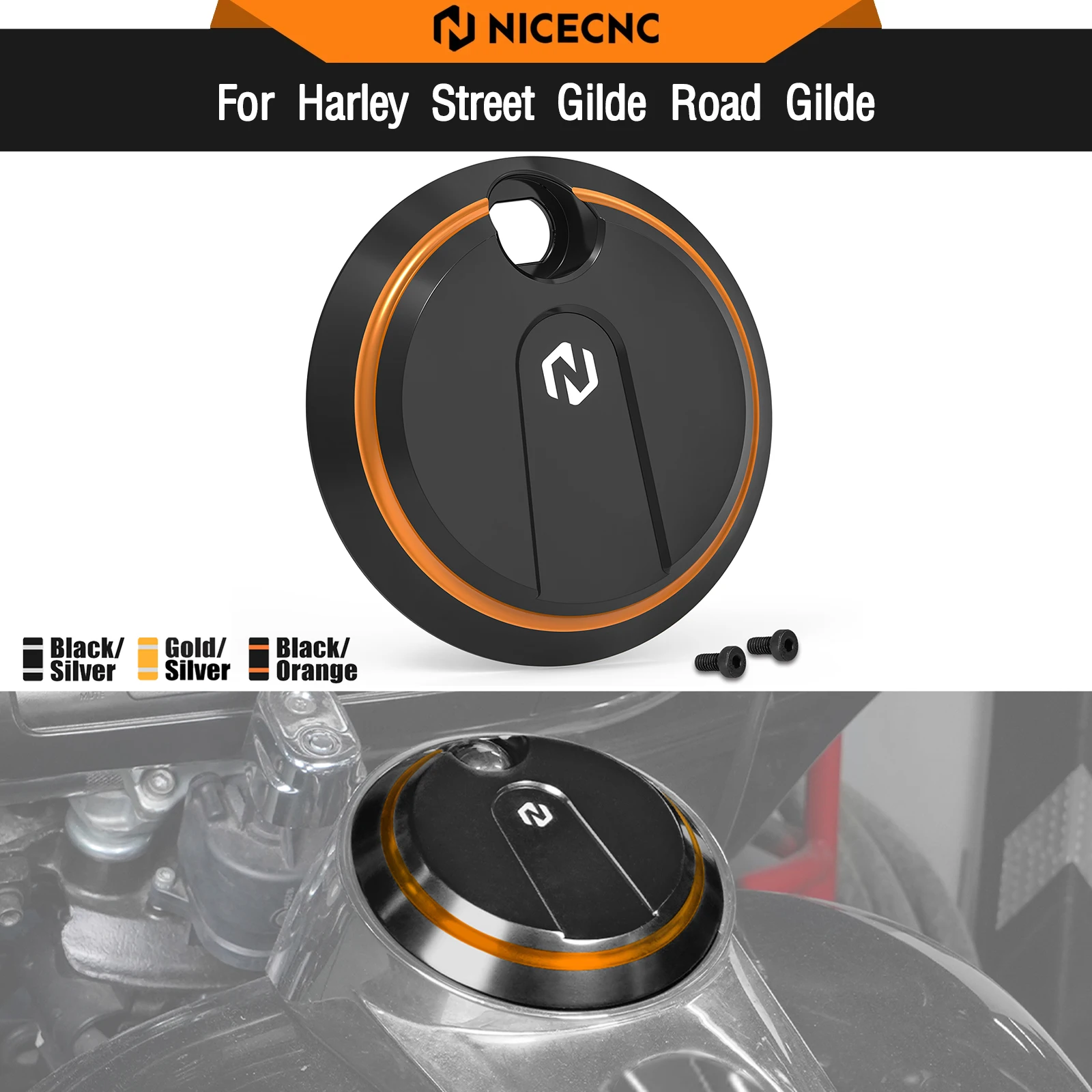 

For Harley Street Glide FLHX 2016-2023 Fuel Gas Tank Cap Road Glide FLTRX Special FLTRXS Electra Glide Ultra Limited FLHTK