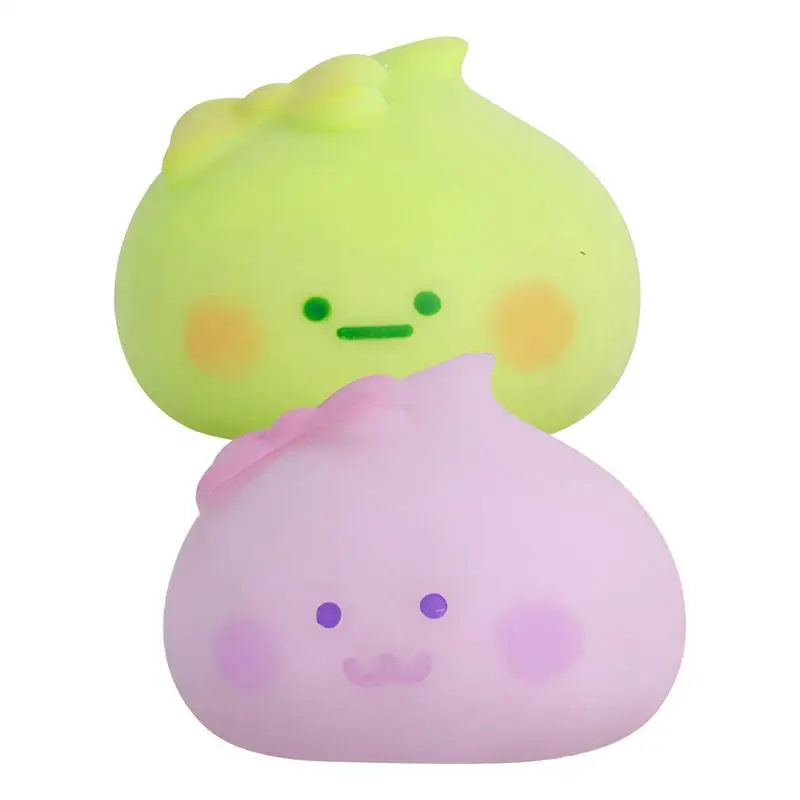 

Fidget Squeeze Toys For Kids Cute Bow Bun Sensory Squish Toy Adorable Mochi Squish Stress Ball Toys For Birthday Classroom Prize