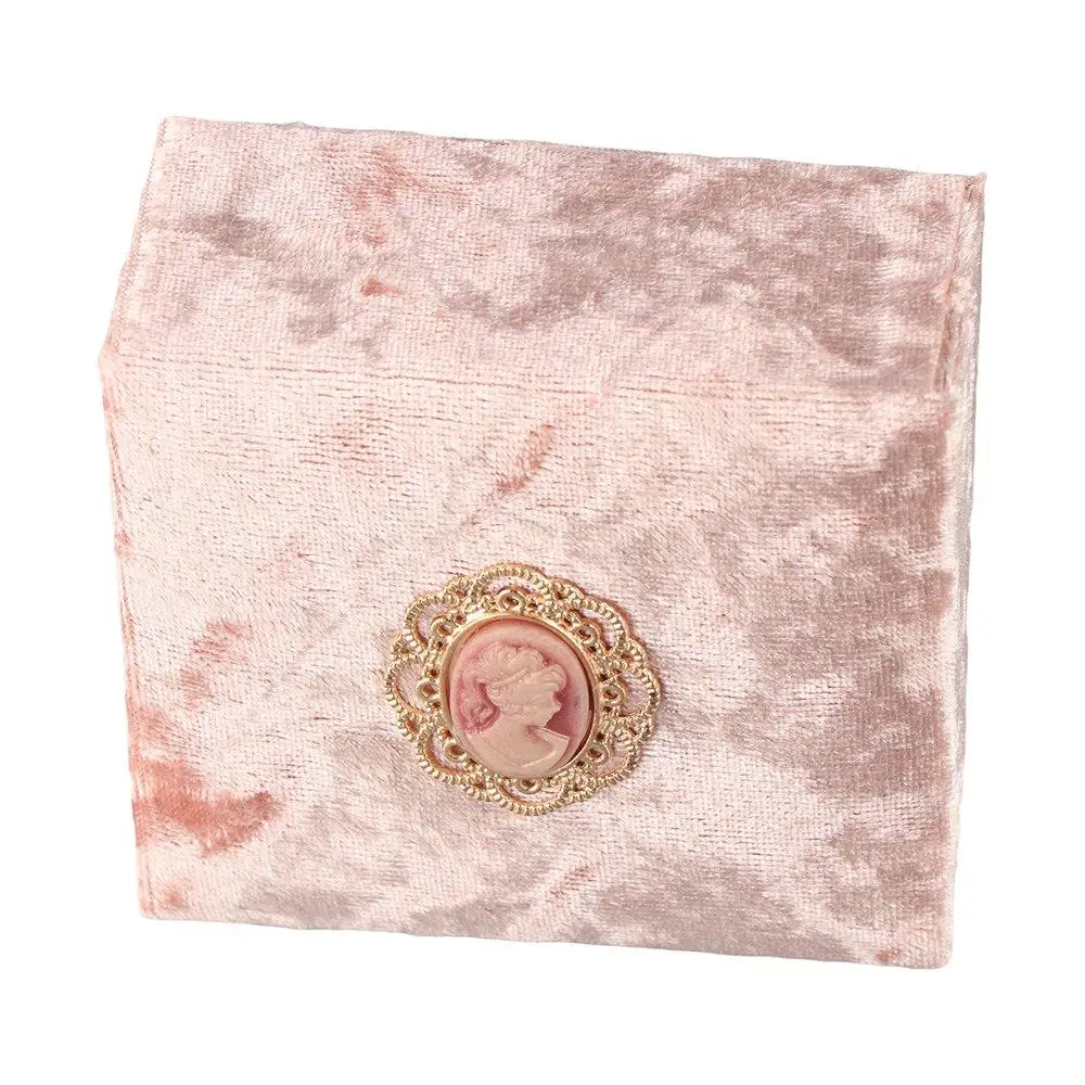 

Square Ring Holder Pink Gift Packaging Box Jewelry Organizer Ring Storage Case Necklace Box Pink Velvet Ring Box Jewelry Box