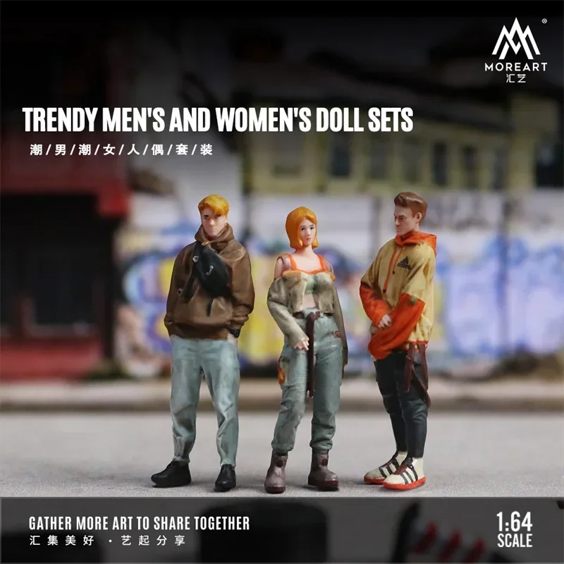 (Pre-order) MoreArt 1:64 TRENDY MEN\'S AND WOMEN\'S DOLL SETS