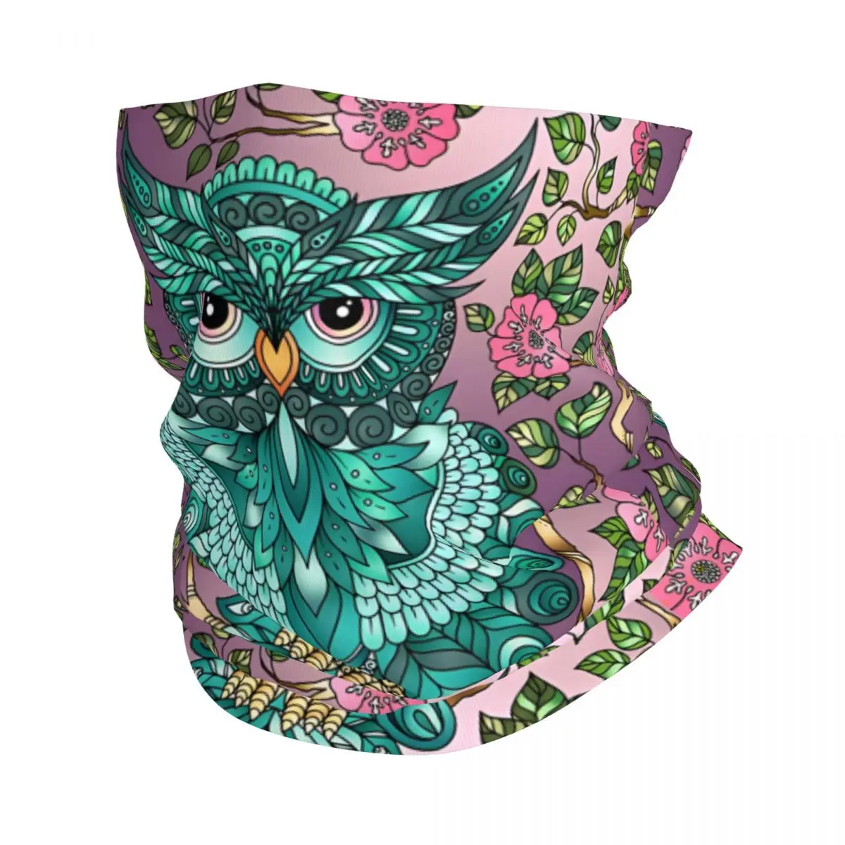 Mandala Owl (2) Thin Wrap Scarf Bandana Neck Gaiter Face Cover Headband