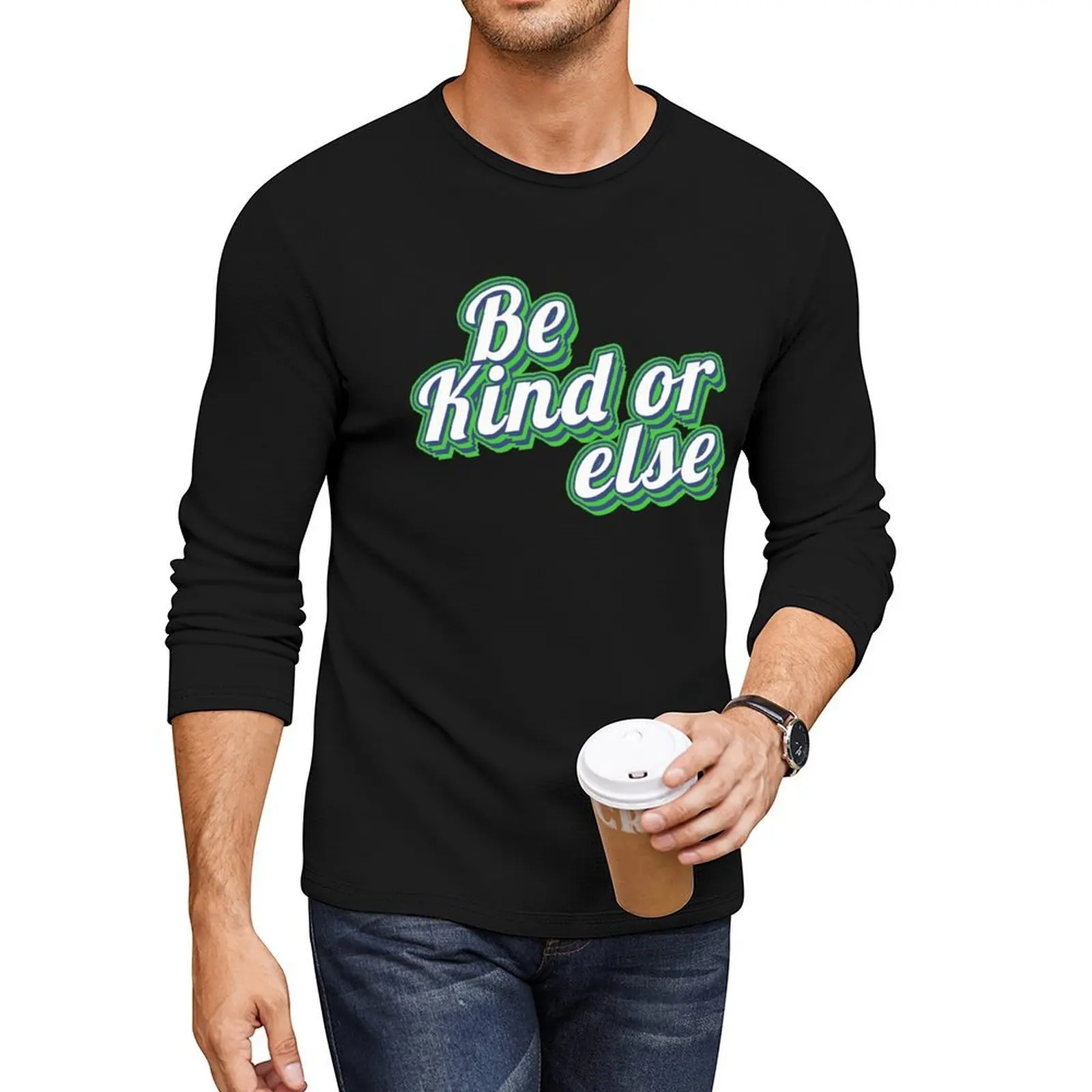 

Be kind of else - Green Plumber Long T-Shirt sweat shirts anime vintage t shirt Men's t shirts