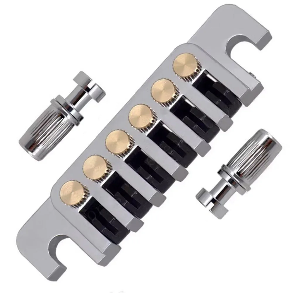 Guitar TP6 for bridge Stop Bar Vintage 70\\\'s for bridge Tailpiece, and Resistant, Enhance String Stability Guitar