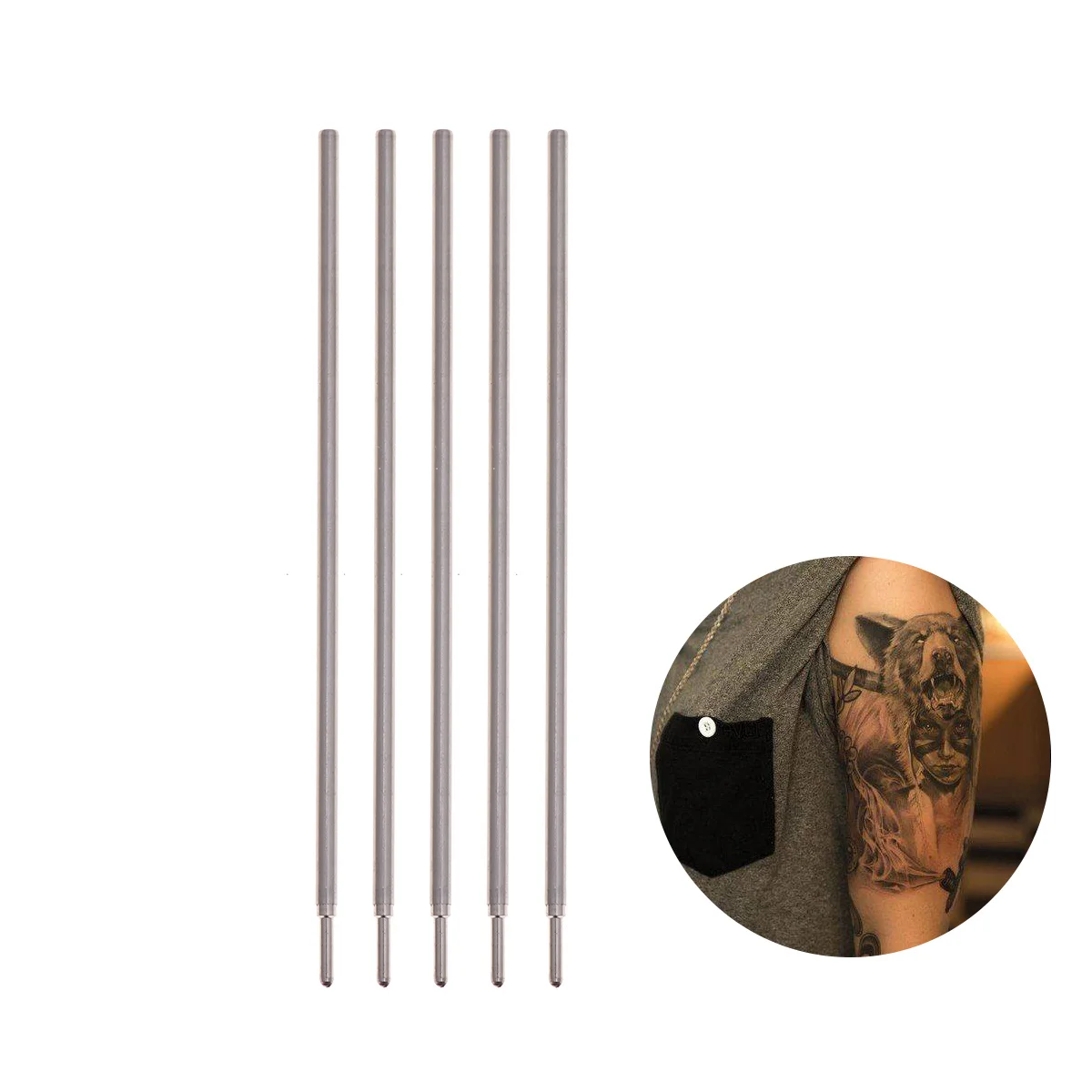 

20pcs Tattoo Pen Cores Black Fine Point Tips For Skin Doodler Microblading Demarcation Tool Pen Accessories