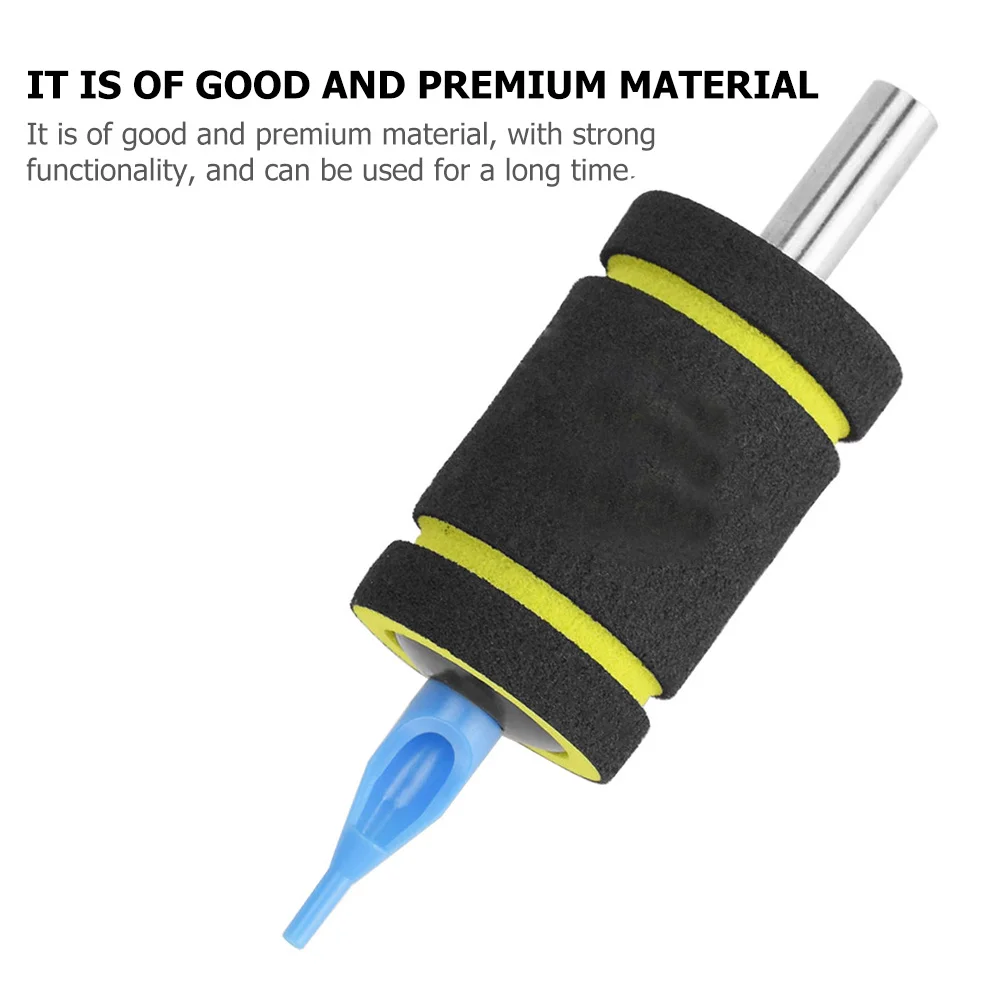 غطاء مقبض وشم مضاد للانزلاق، مقبض إسفنجي سميك، أكمام واقية مريحة لمرونة عالية لفناني الوشم