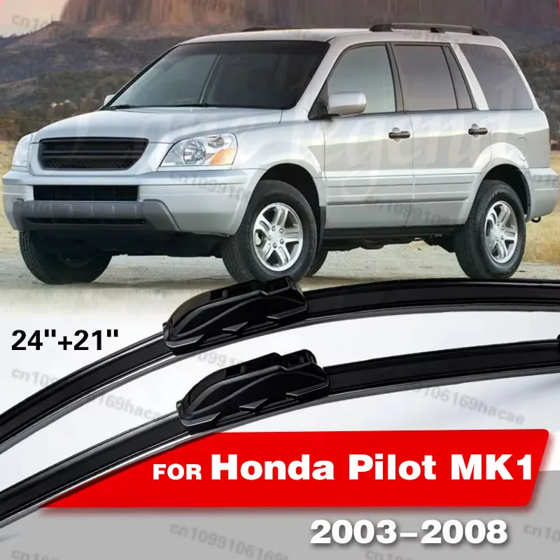 

Щетки стеклоочистителя LHD для Honda Pilot MK1 2003-2008, передние, для лобового стекла, 24"+21"