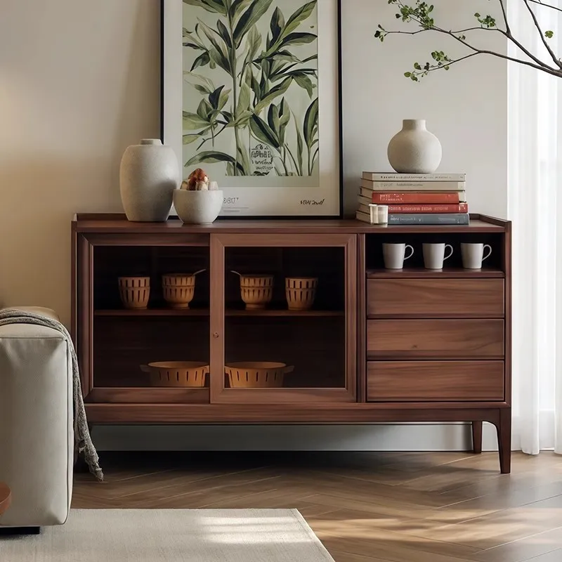 Exquisite Display Dinning Side Cabinet Convenience Support Completely Living Room Cabinet High Home Furniture Schrank XY40GZ