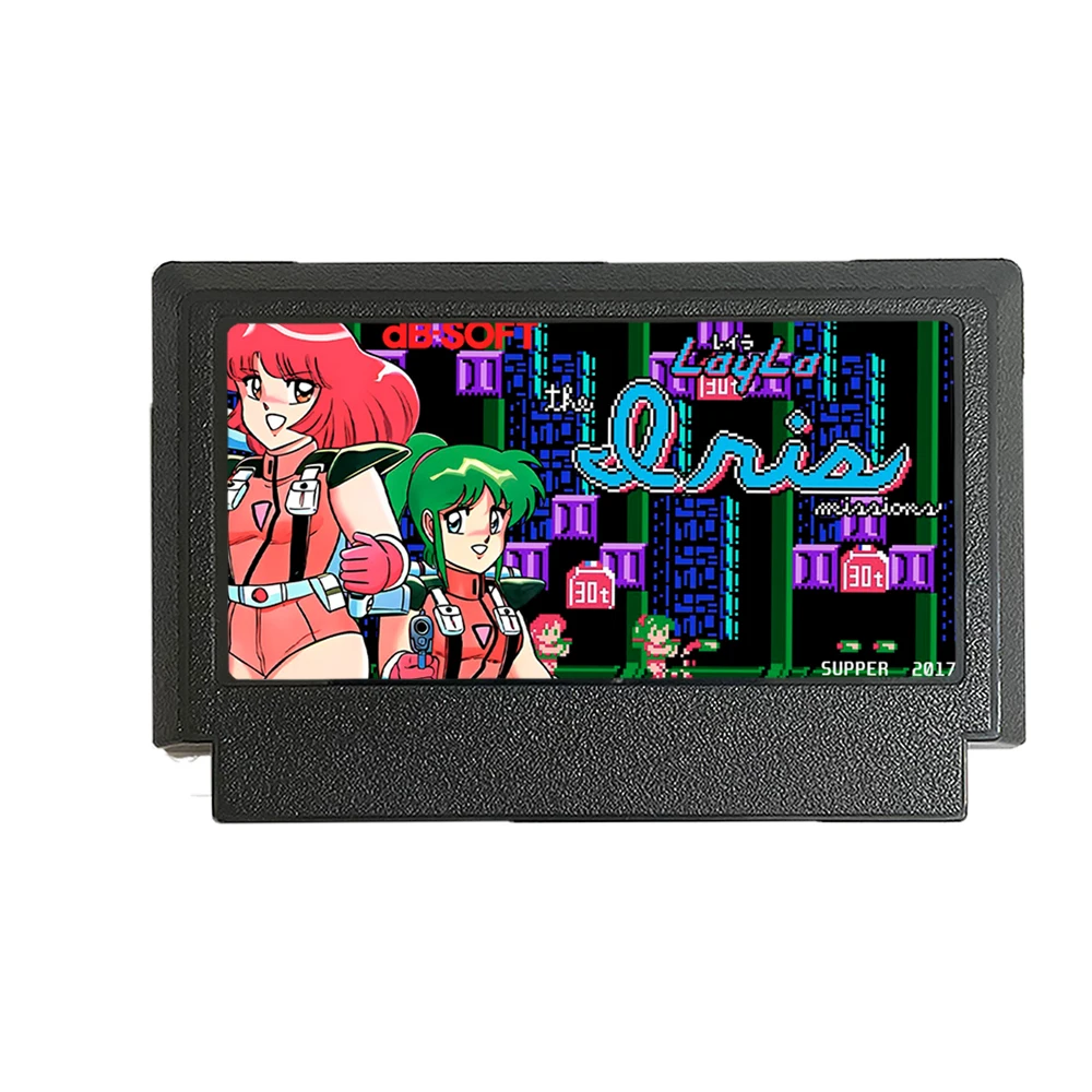 LAYLA THE LRIS MISSIONS - A Brand NEW 60 Pin FC Famicom Game Cartridge For Nintendo Family Computer Game Console