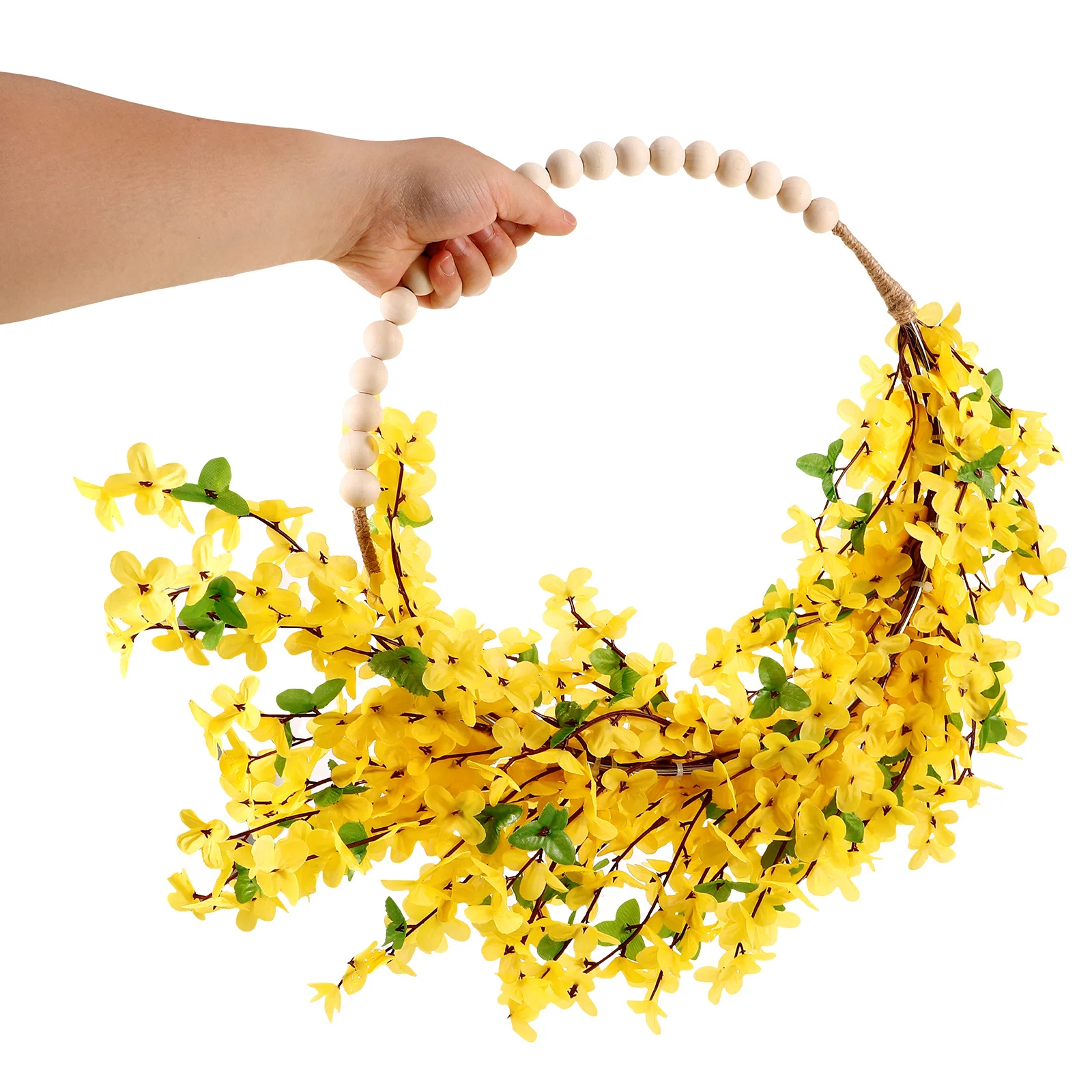 

Artificial Wreath Spring Floral Garland For Front Door Decor Indoor Outdoor Farmhouse Home Wedding Party Decorations