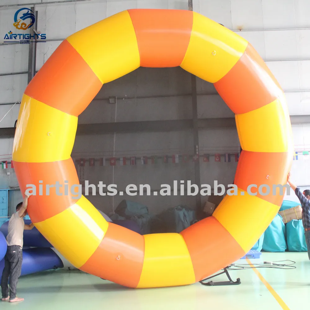 Luchtdichte Fabriek Verkoop Hoge Kwaliteit 0.9Mm Pvc Zeildoek Opblaasbare Grote Water Trampoline