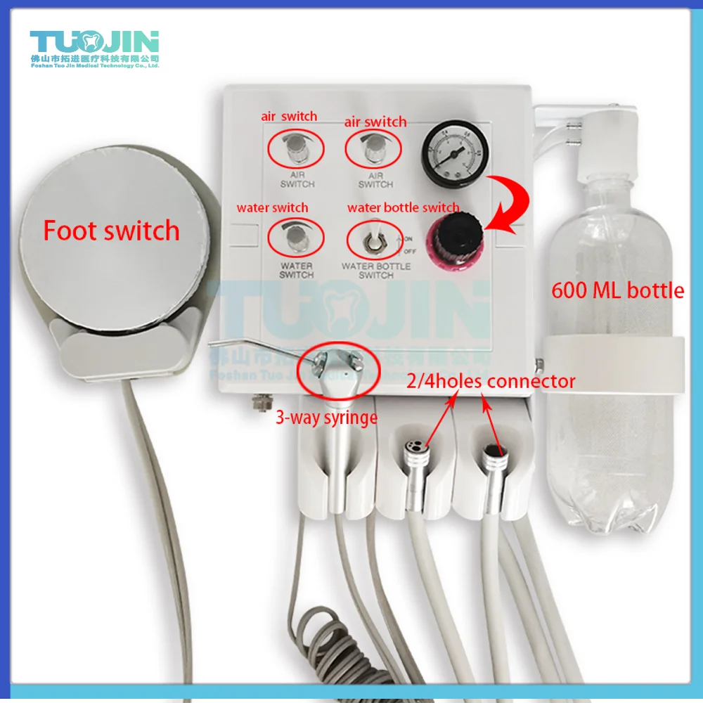 Wall Hanging Portable Moveable Dental Lab Turbine Unit With Weak Suction For Dentist Accessories Product Dentistry Equipment