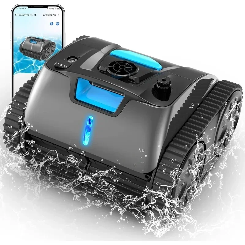 C1 Max Robotic Pool Vacuum with APP, 65W Suction Power, 180~210 Mins, 2152 sq.ft, Infrared Intelligence,Ideal for Inground Pools