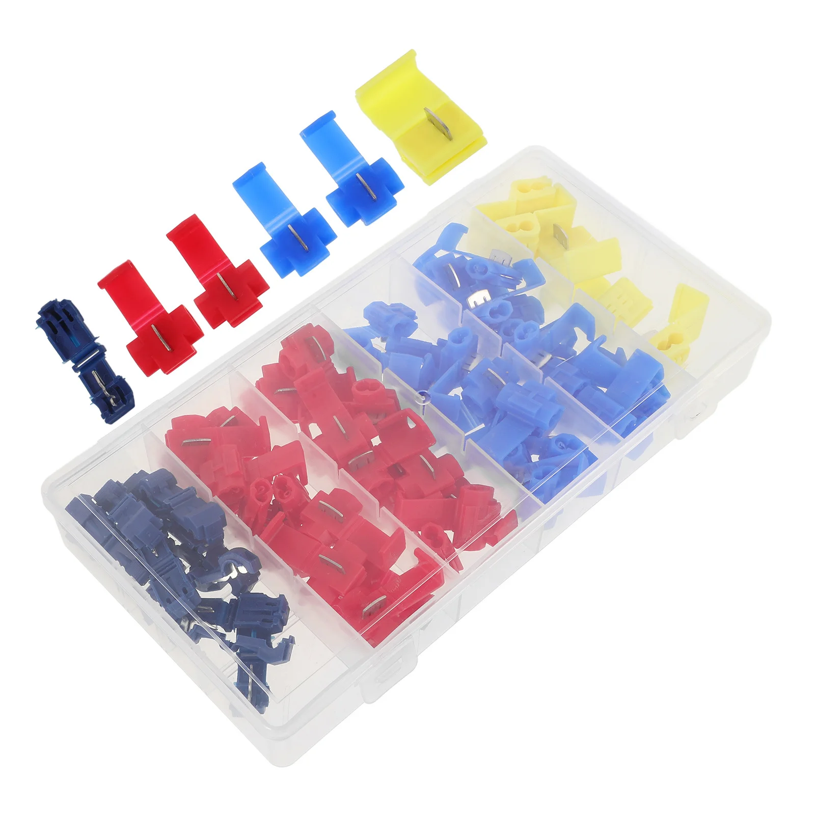 

65Pcs Electrical Wire Connectors Kit Insulated Splice Connectors for Wiring Fast Terminal Connection Safety Reliable