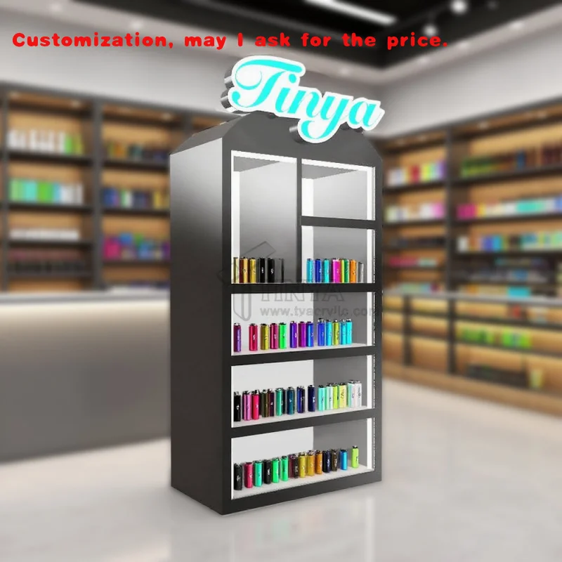 

Custom.TINYA RGB светодиодный стенд, витрина, витрина, витрина, дымовой магазин, круглосуточный магазин