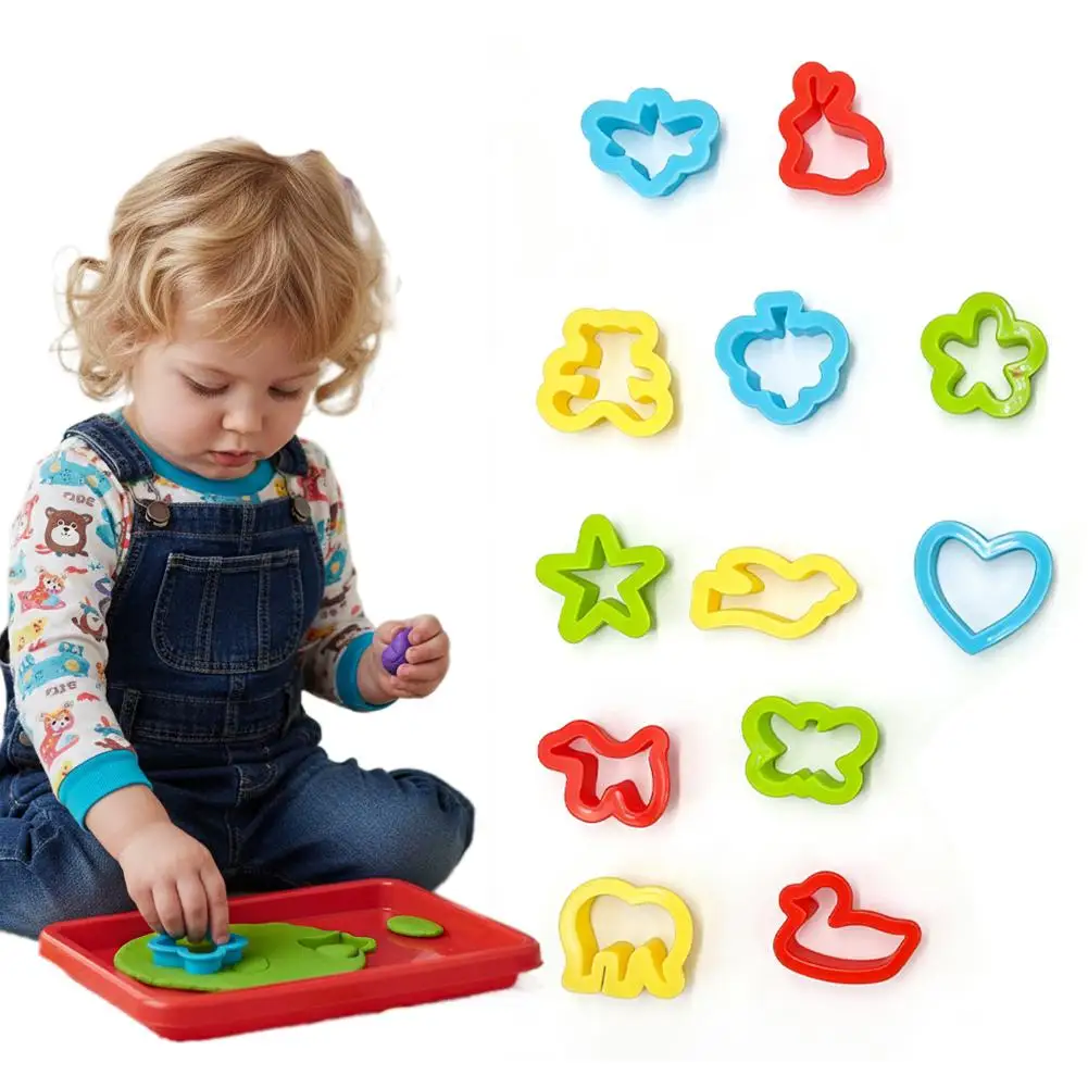 Ferramenta modelo de massa de jogo de plástico kit de ferramentas 3d ferramentas de plasticina 3d conjunto de luxo animais modelo playdough conjunto moldes de argila criança