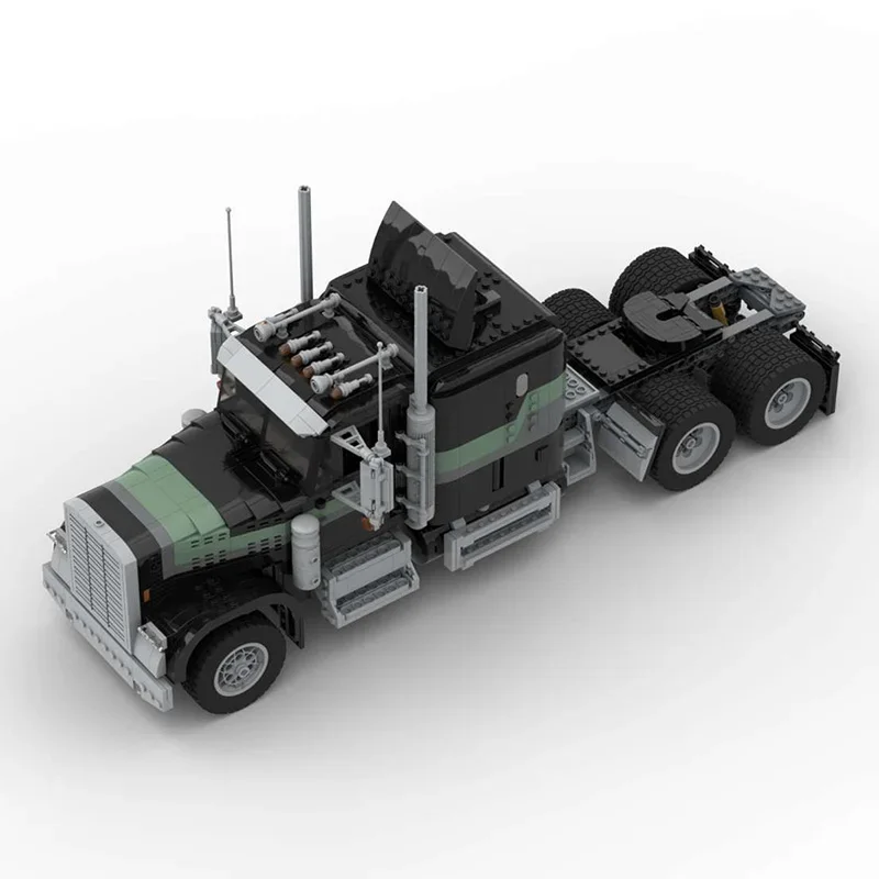 MOC Technical Car Freightliners FLC Truck Set Città Contenitore per il trasporto Trattore Rimorchio Veicoli Blocchi di costruzione Giocattoli di Natale per bambini