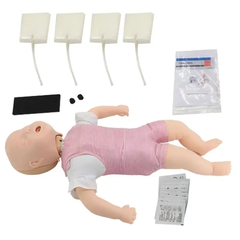 

Baby Choking Prevention and CPR Simulator Infant Airway Blockage Training Manikin Set for Childcare Providers and Dropship