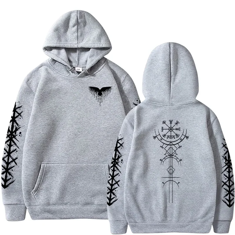 Viking Rune Pattern Men's Hoodie