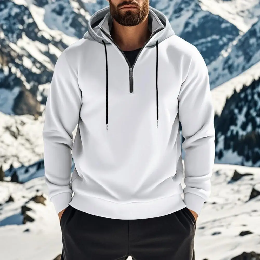 

Ветровка с капюшоном, пальто, модная мужская зимняя ветровка, стильное длинное пальто с капюшоном для защиты от холода, комфорта на осень ﻿