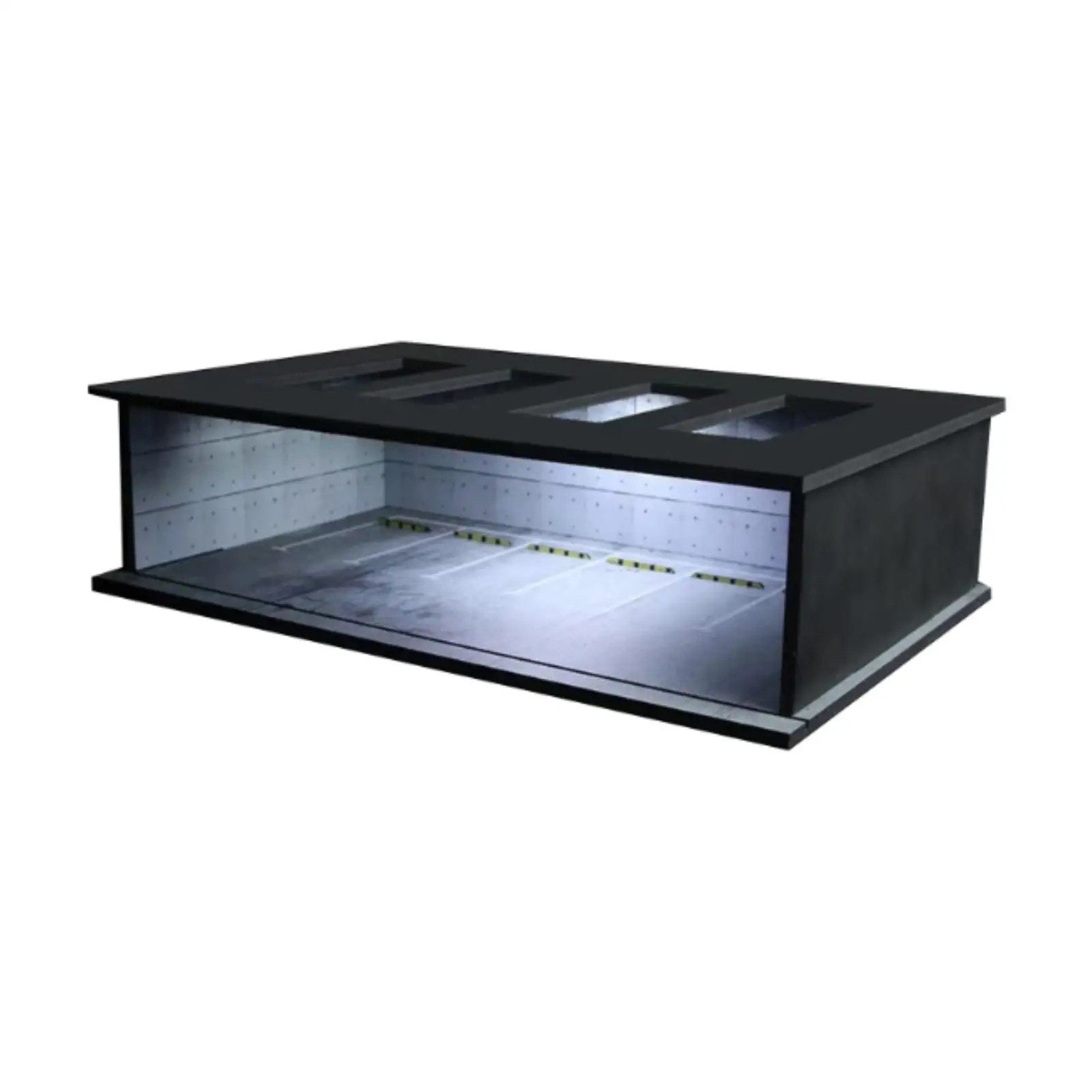 1/64 Diorama Car Display Case with Light Protection Show Case Home Decor