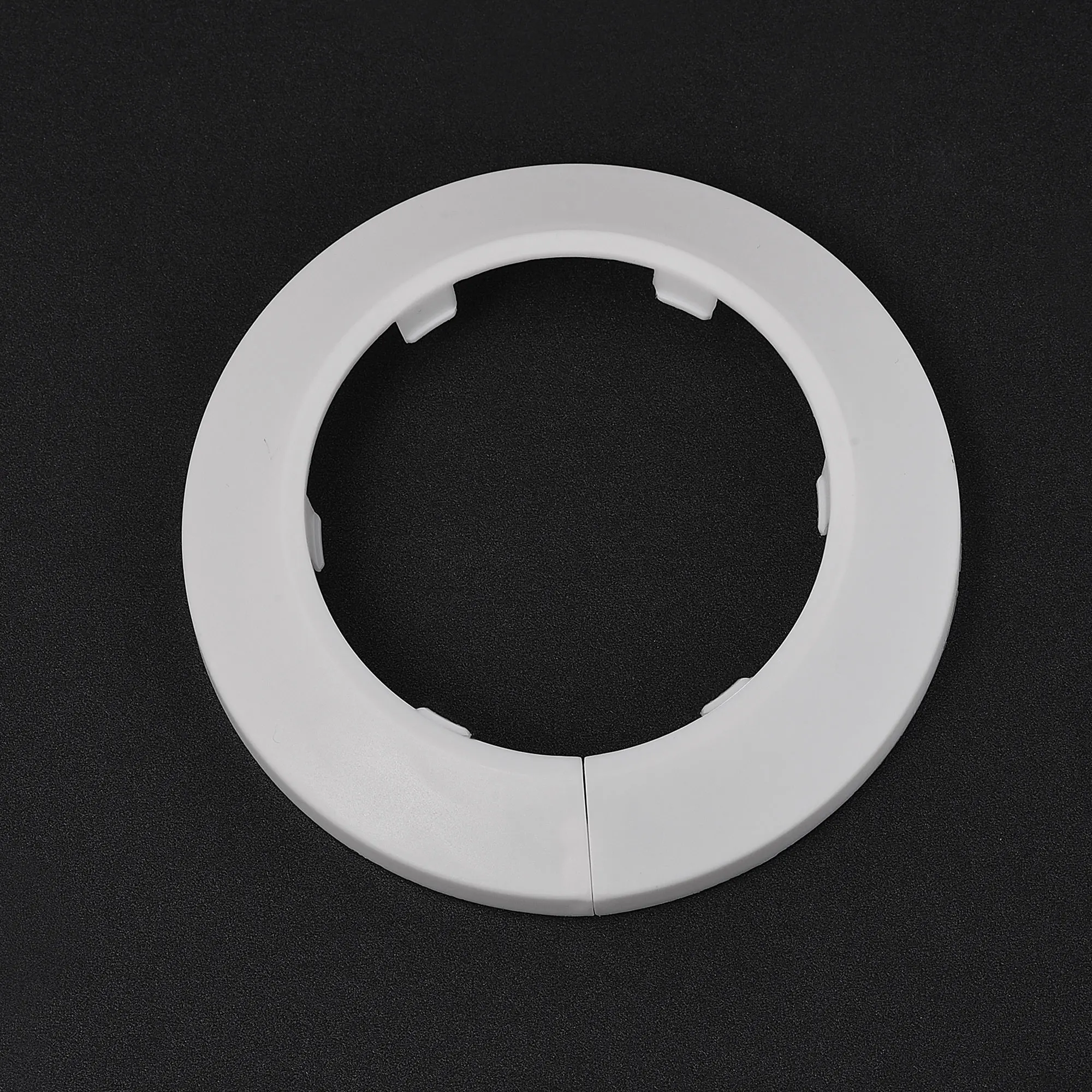 2/4/10pcs 12mm-114mm Pipe Cover Decoration PP Plastic Escutcheon Buckle Type Water Pipe Drain Line Cover White