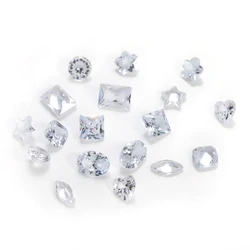 50pcs 4-6mm Small Size Zirconia Beads Rhinestone Pointback Jewelry Making Parts DIY Crystal Strass Ring Earring Loose Gem Stones