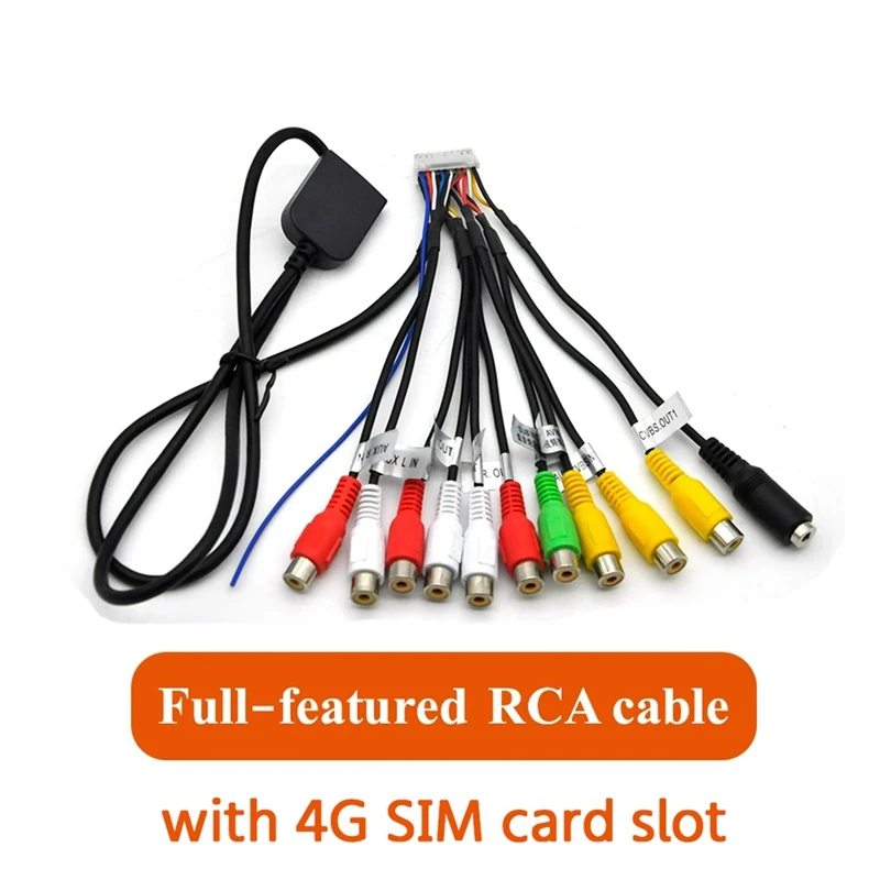 Car Stereo Radio RCA Output Cable Wire Aux-In Adapter Subwoofer/Amplifier 3.5Mm Female 20Pins Harness Head Unit Carplay