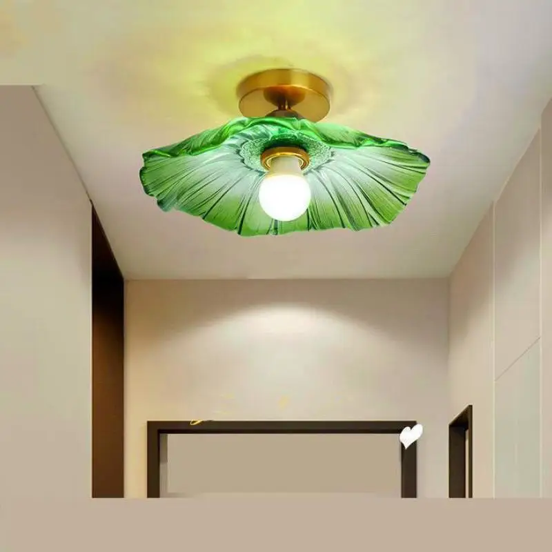 

Corridor Glass Ceiling Light Luxury Modern Balcony E27 Led Lamps Decorations For Home Ceiling Lamp For Living Room