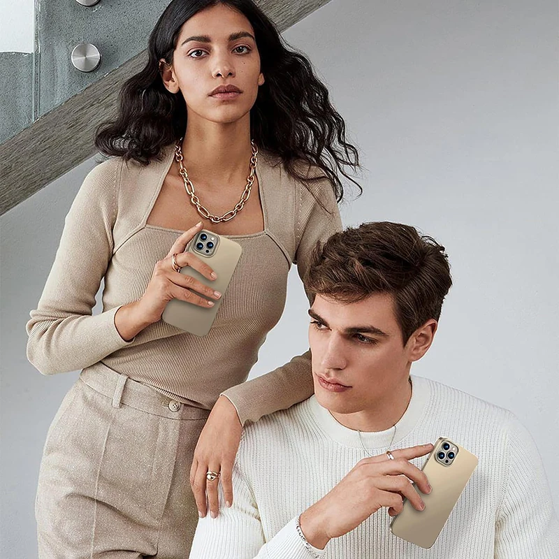 حافظة كمبيوتر صلبة فاخرة غير لامعة لهاتف آيفون 16 15 14 13 12 11 Pro Max Plus غطاء خلفي صغير رفيع للغاية بلون سادة غلاف نحيف مقاوم للصدمات