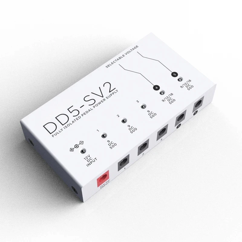 

Блок питания для педалей эффектов VITOOS DD5-SV2: полностью изолированный, с фильтром, шумоподавлением и высокой мощностью, цифровой эффектор