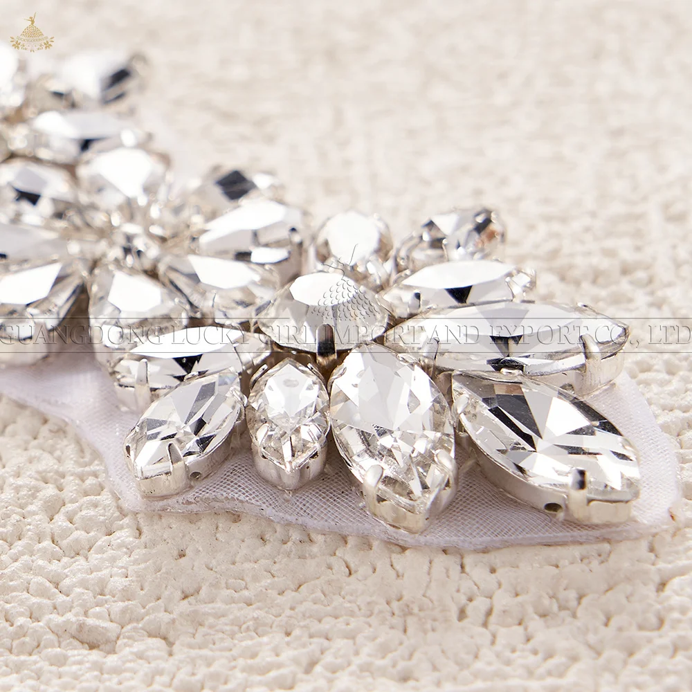 1Pcs Rhinestone Bridal Belt Diamond Wedding Dress Belt Crystal Wedding Sash for Wedding Dress Accessories Appliques for Clothing