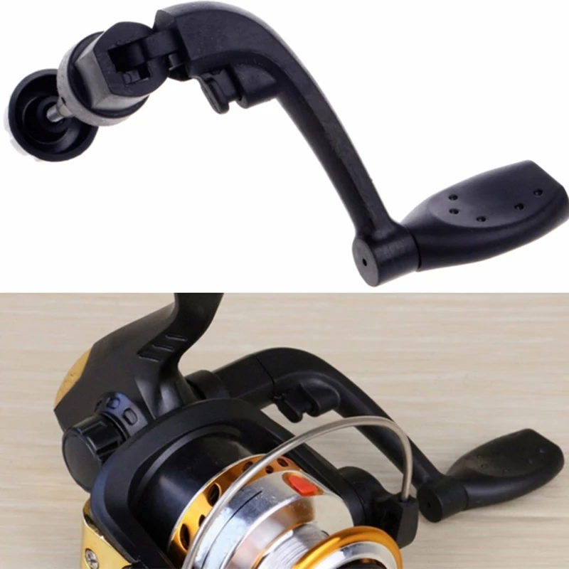 Universal 200 Model Fishing Reels Rock Arms Pastic Small Fishing Wheels Rocks Arm Handle +1pcs Screws Folding Baitcasting Reel