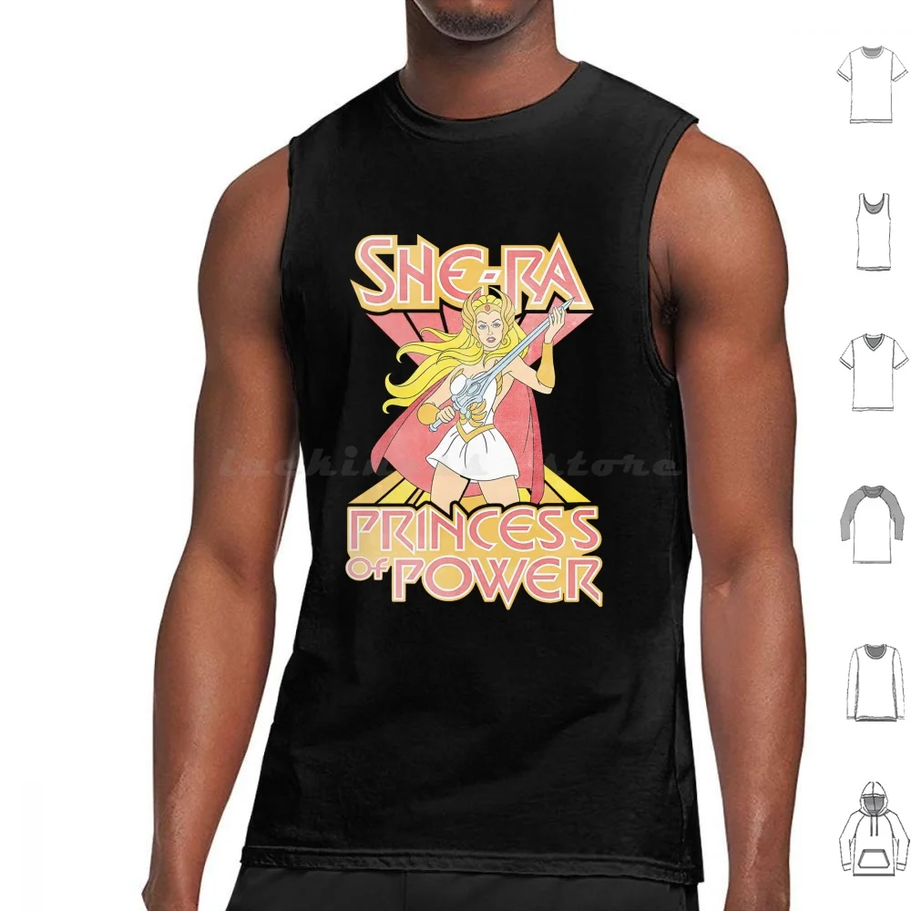She Ra Princess Of Power He Man And The Masters Tank Tops Print Cotton She Ra And The Princesses Of Power Spop Catradora