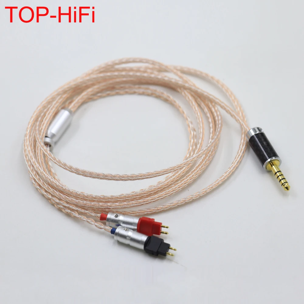 

4.4MM XLR 16 Cores PC OCC Copper Silver Mixed Headphone Cable For Sennheiser HD580 HD600 HD650 HDxxx HD660S HD58x HD6xx