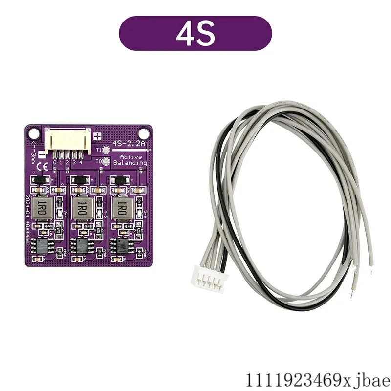 3/4/6S 2.2A Lithium Battery Management System Active Equalizer Module with Protection Reducible/Increased Number of Strings Used