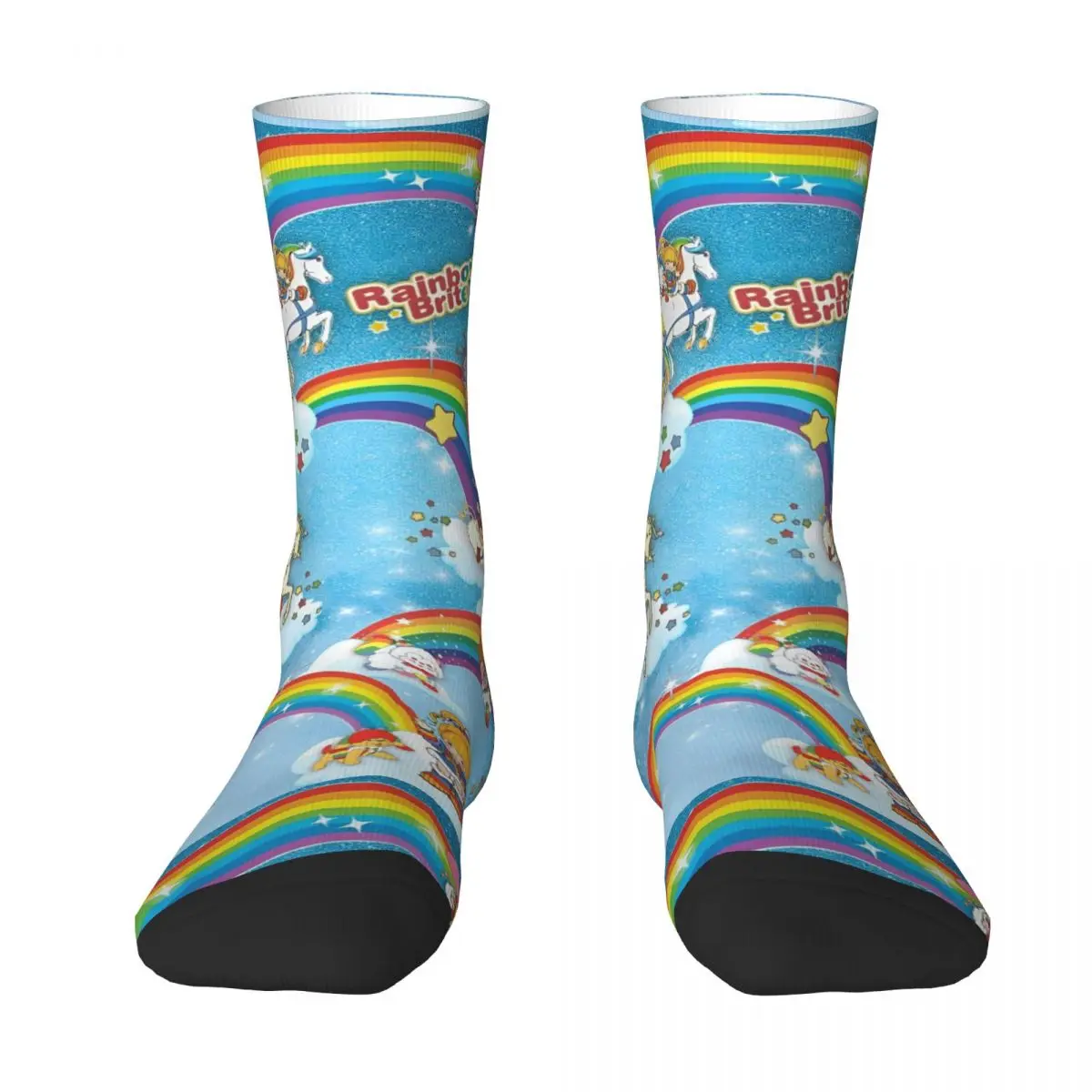 Rainbow Brite Socks Cartoon Television Funny Stockings Winter Non Slip Women Men Socks Soft Breathable Printed Outdoor Socks