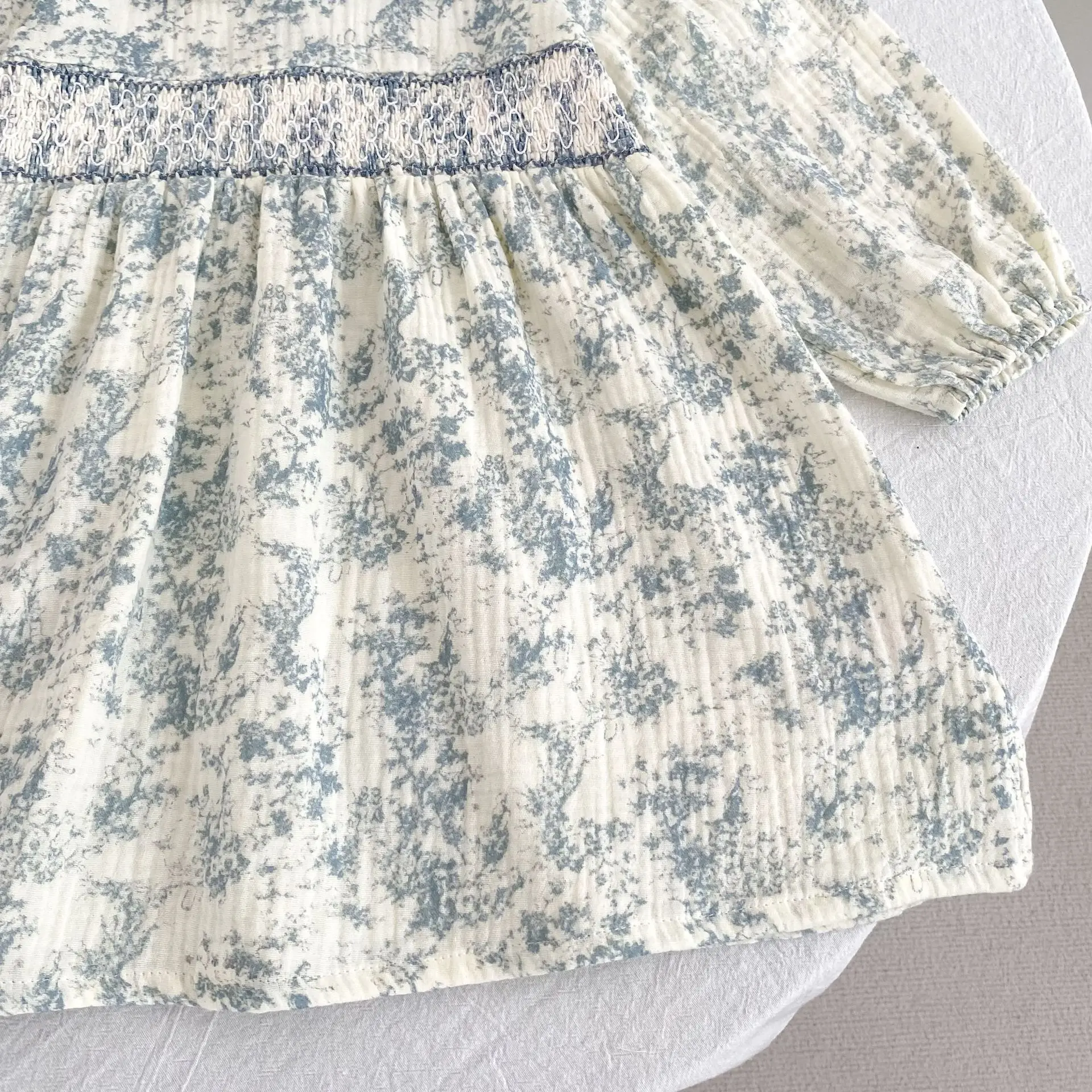 2026 Herbst Frühling Kinder Mädchen Kleid Langarm Gelb Bestickter Kragen Prinzessinnenkleid Koreanische Version Kleid – Detail 11