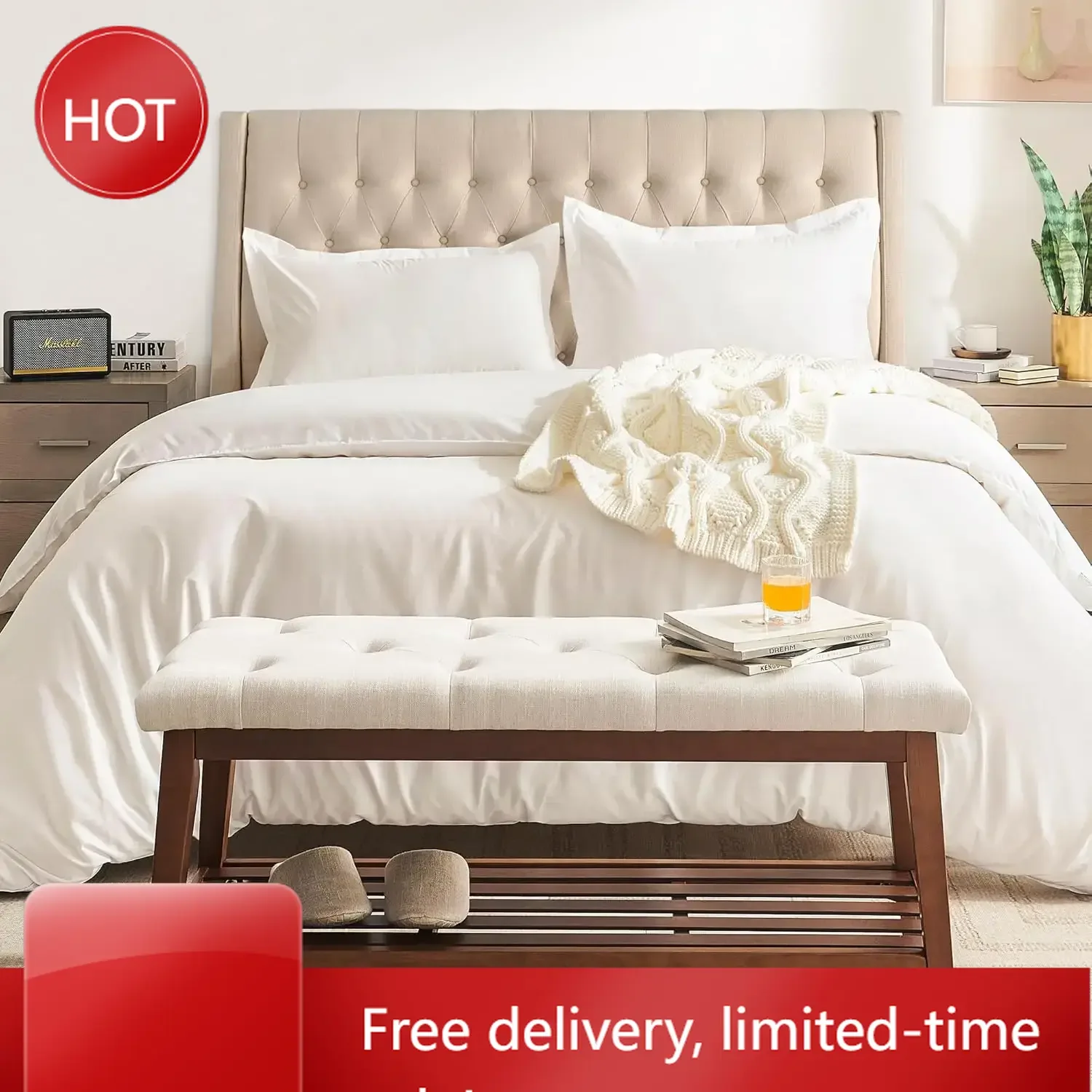 

Upholstered Bench for Bedroom End of Bed,42.5-inch Entryway Bench for Living Room,Dining Bench with Padded Seat and Solid Wood