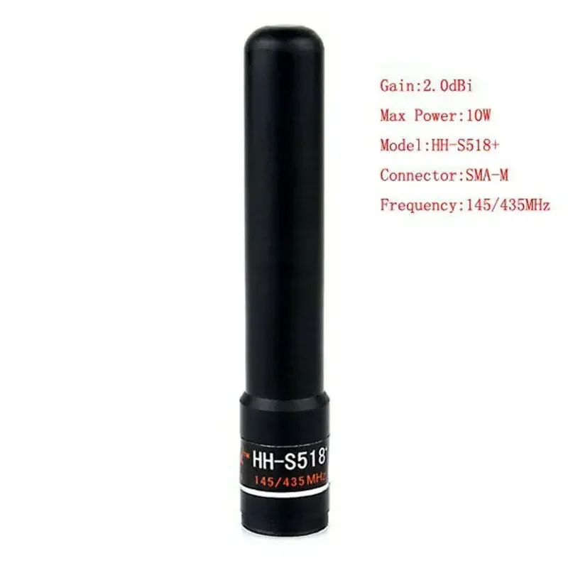 Dual Band UHF VHF HH-S518+ High Gain Antenna SMA Male / SMA Female Hand Antenna For Baofeng UV-5R UV-3R UV-100 TYT TH-F5 Radio