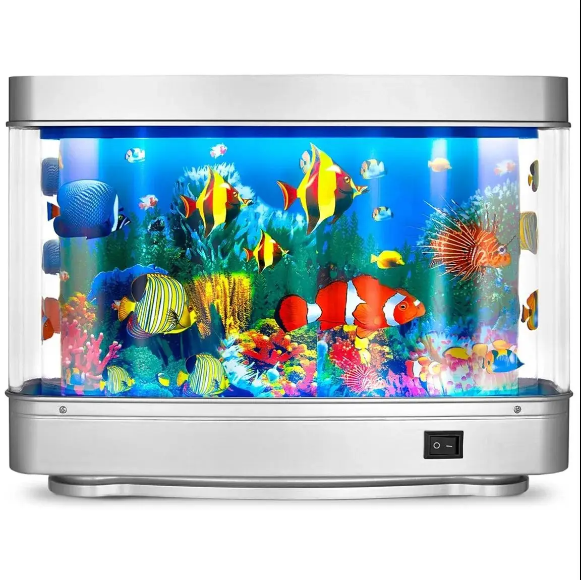 Artificial Tropical Fish Tank Light Aquarium Decoration LED Table Light Night Light Virtual Ocean Dynamic Cute Room Decoration G