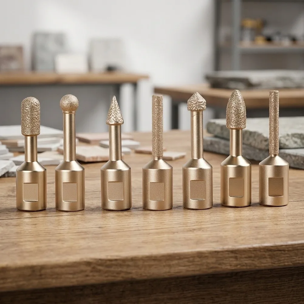 7pcs Grinding Head Ceramic-Tile Hole Saw Cutter Granite-Marble Drill Bits For M10 Angle Grinders Wear-resistant Brazing Parts