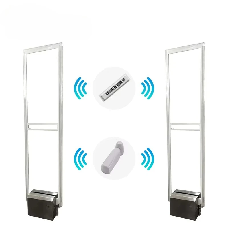 

EAS Supermarket Security System AS4028 with RX & TX Antennas Tag Sensor Alarm Entrance Easy Gates 58kHz