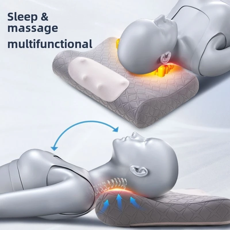 

Electric Memory Foam Cervical Pillow Ergonomic Contour Orthopedic Pillow for Neck Contoured Support Comfortable Neck Pillow