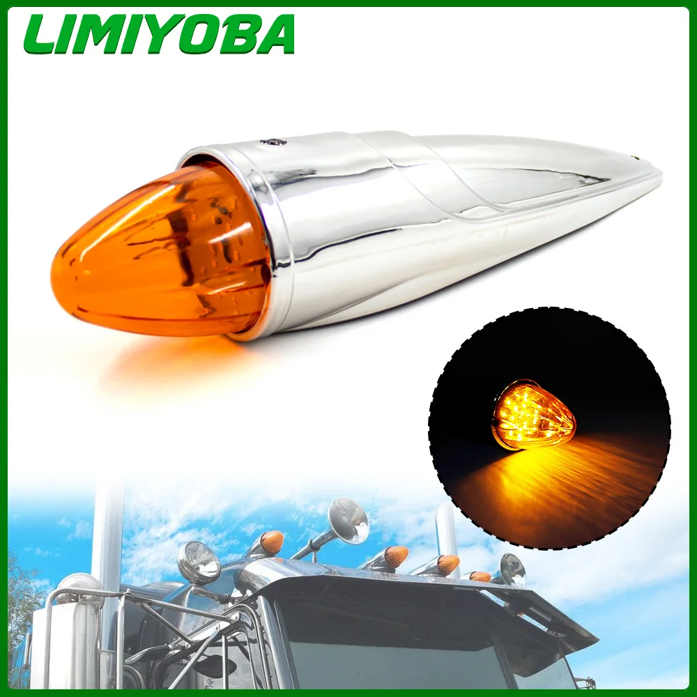 1pc 12V 24V 18LED yellow cover yellow light electroplated shell roof light strip mat suitable for pickup trucks and freight cars