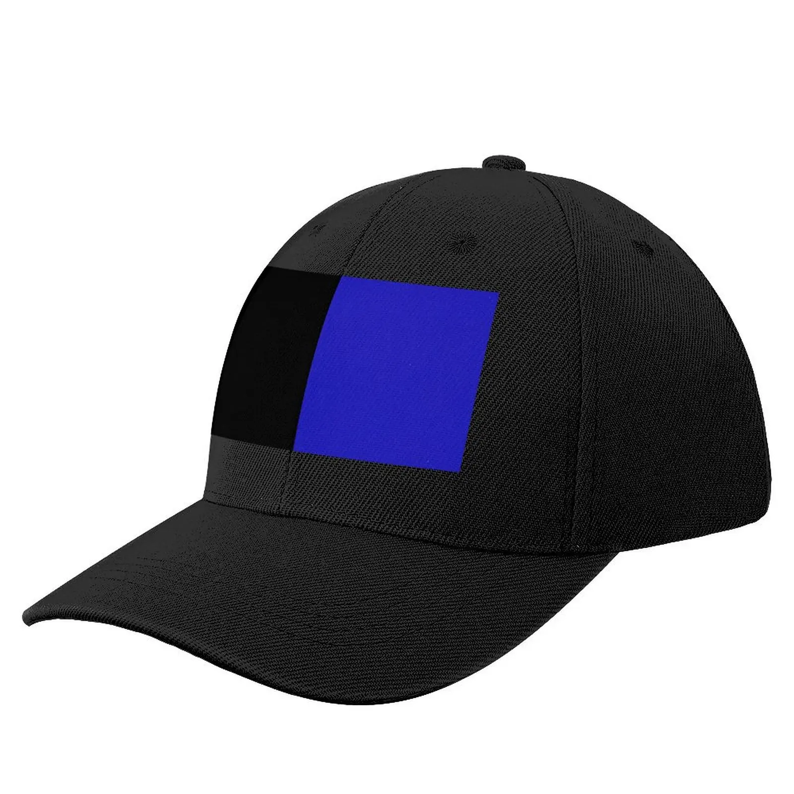 Blue and Black - Color Block 2 Baseball Cap Golf Hat Man Designer Hat Beach Bag Elegant Women's Hats Men's