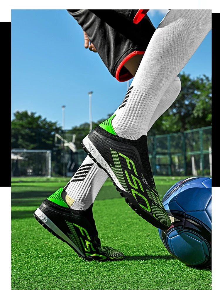 Neue Herren-Fußballschuhe Rutschfeste Sneakers Trainingsschuhe Bestseller Fußballstiefel Leichte Hochwertige Rasenplatzschuhe Mittelhohe Outdoor-Schuhe – Detail 24