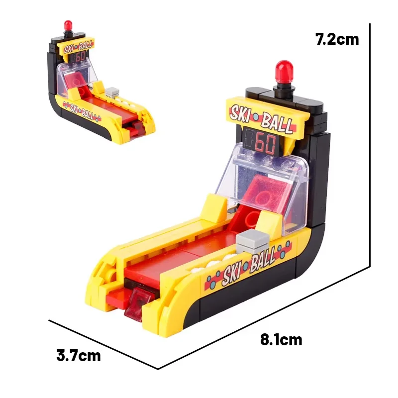 MOC Scene Accessories Building Blocks Mahjong Game Machine Poker Table Titanic Yacht Containerized Ship Submarine Bricks Toys