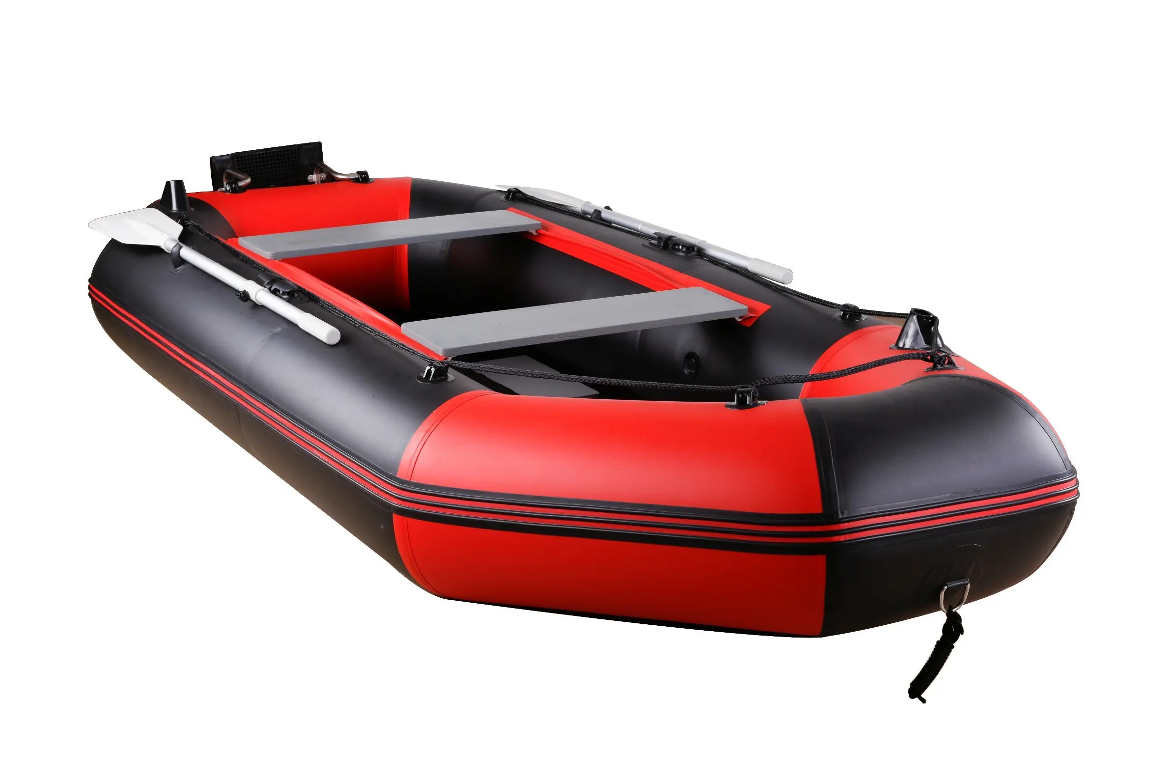5-Person Slat Wooden Floor 0.7mm PVC Inflatable Boat for River Rowing Inflatable Boat IB Boat