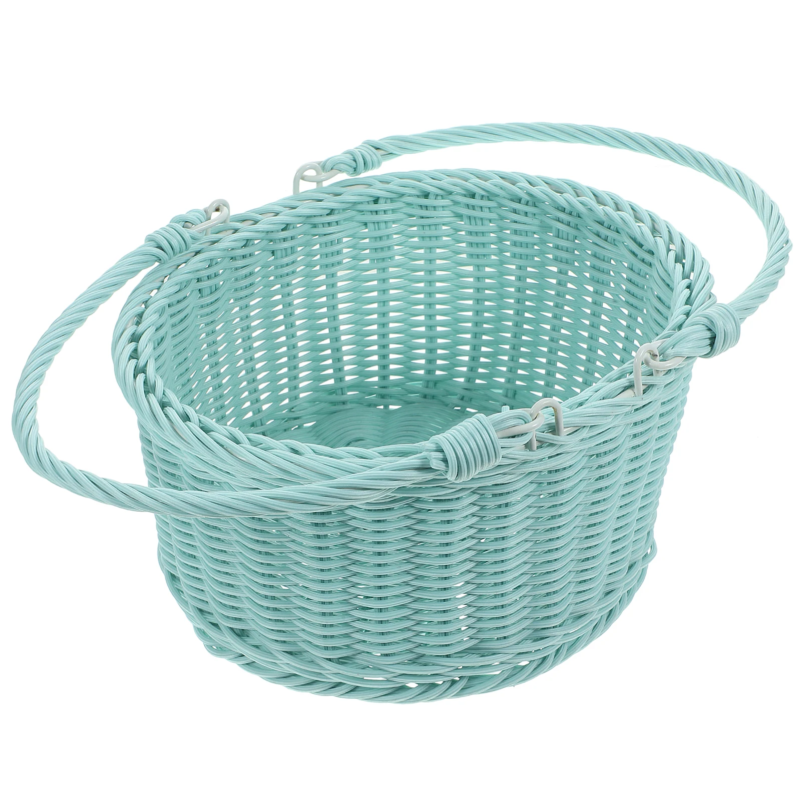 

Woven Picnic Basket Storage Baskets With Handles Portable Fruit Vegetable Snacks Flower Sundries Holder For Outdoor Wedding